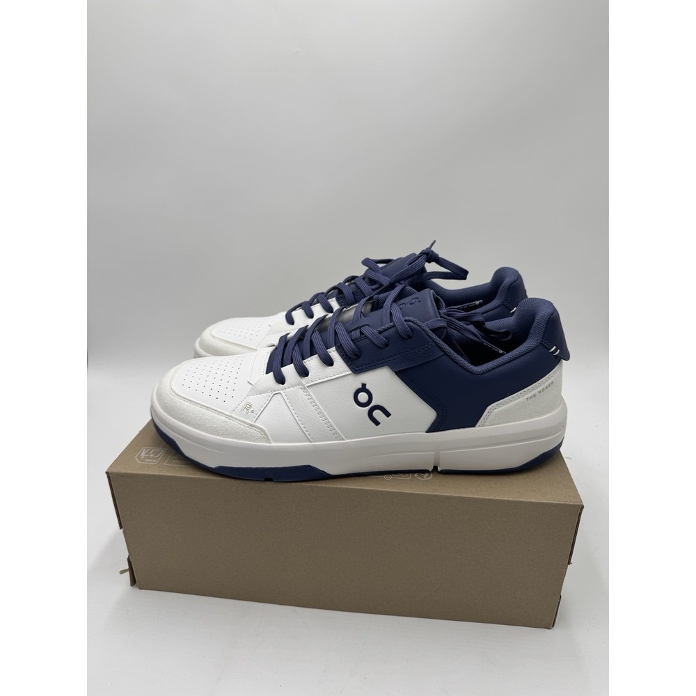 On The Roger Clubhouse Men Tennis Shoe Size 13 Color White & Acai NWB No Lid